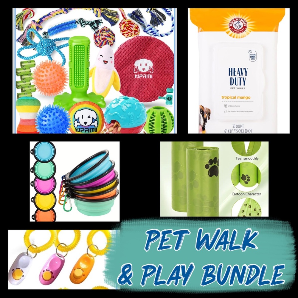 Pet 🪢 Walk & Play Bundle - 6 Pieces